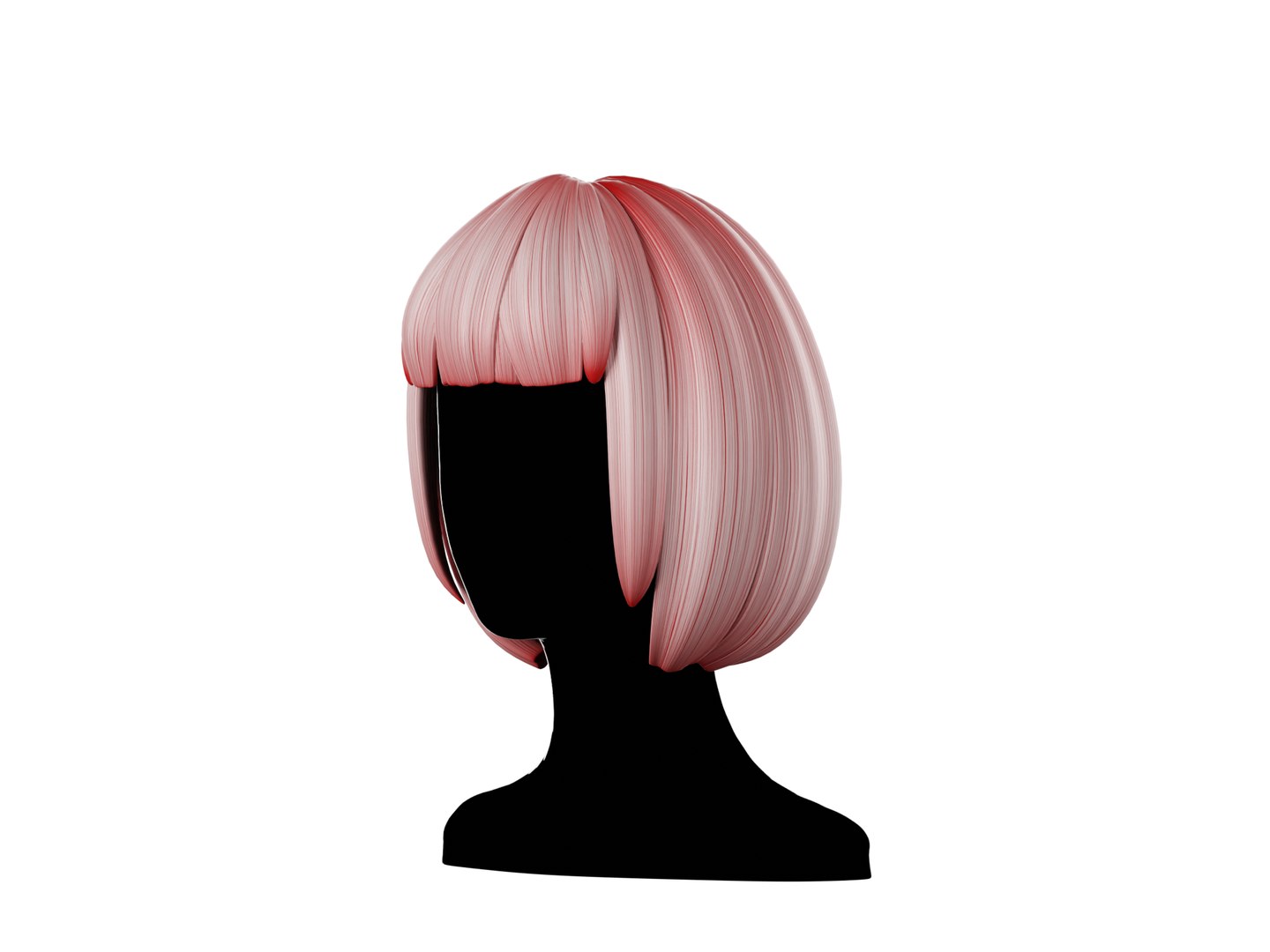 Hair-female-008 Model - TurboSquid 1944420