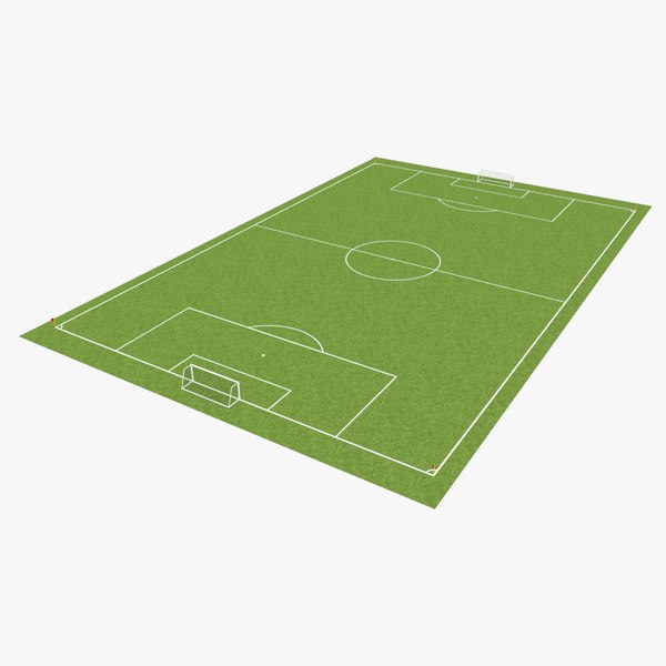 soccer pitch 3D model