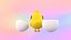 Cartoon small chicken