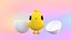 Cartoon small chicken