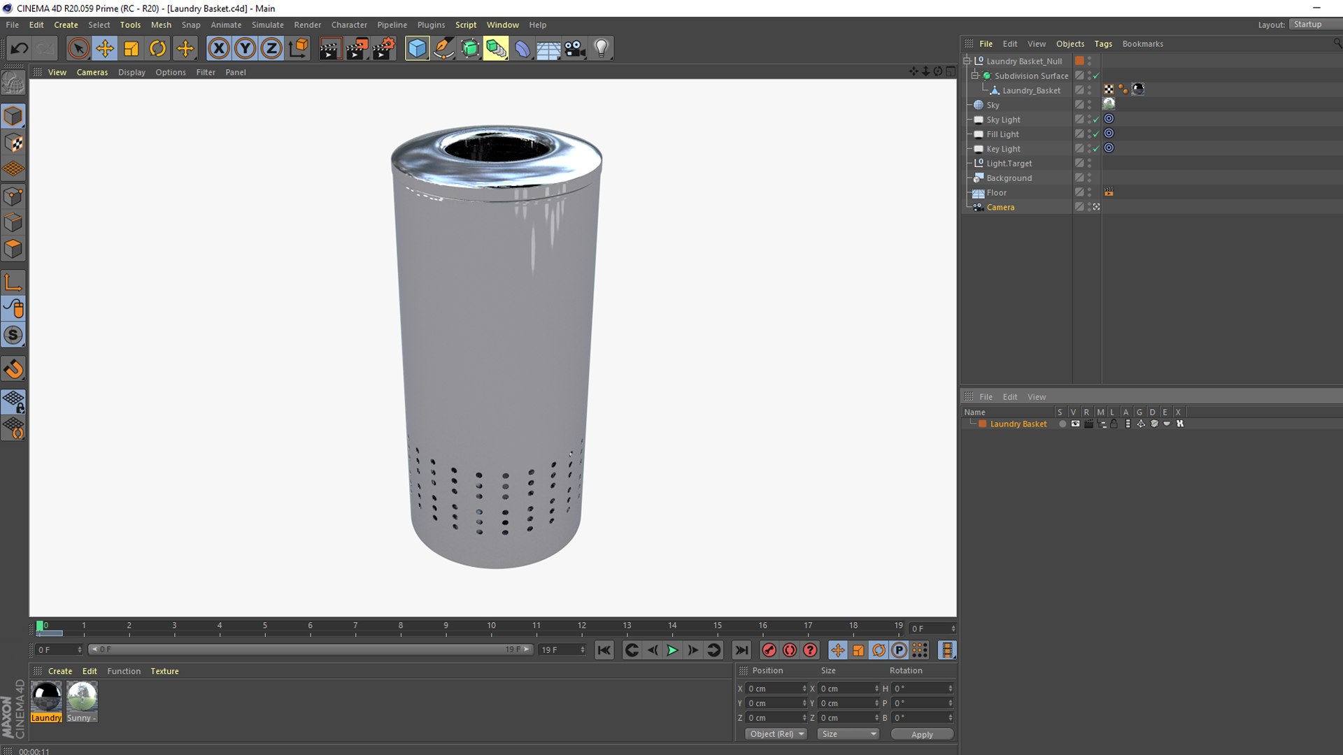 Laundry Hamper 3D - TurboSquid 2142019