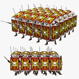 LEGIONARY TESTUDO FULL SET 3D Model Collection
