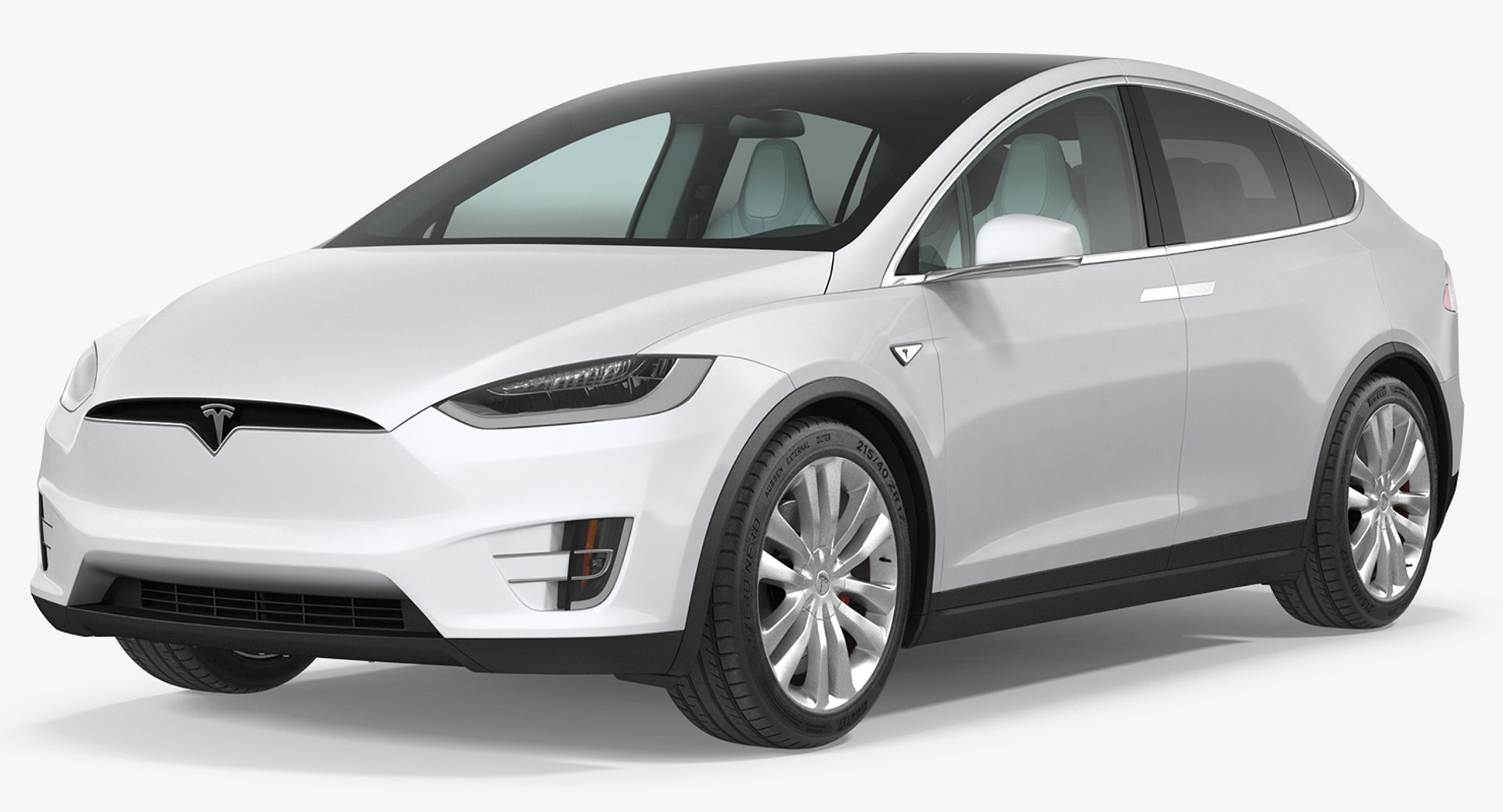 Tesla Model X 100D 2017 3D Model 3D model preview