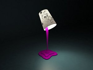 Lamp spilled paint