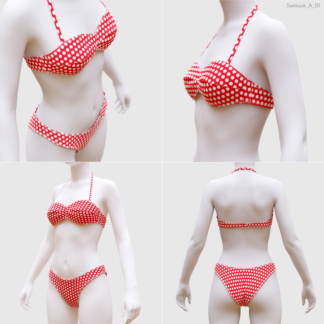 Marvelous designer swimsuit top