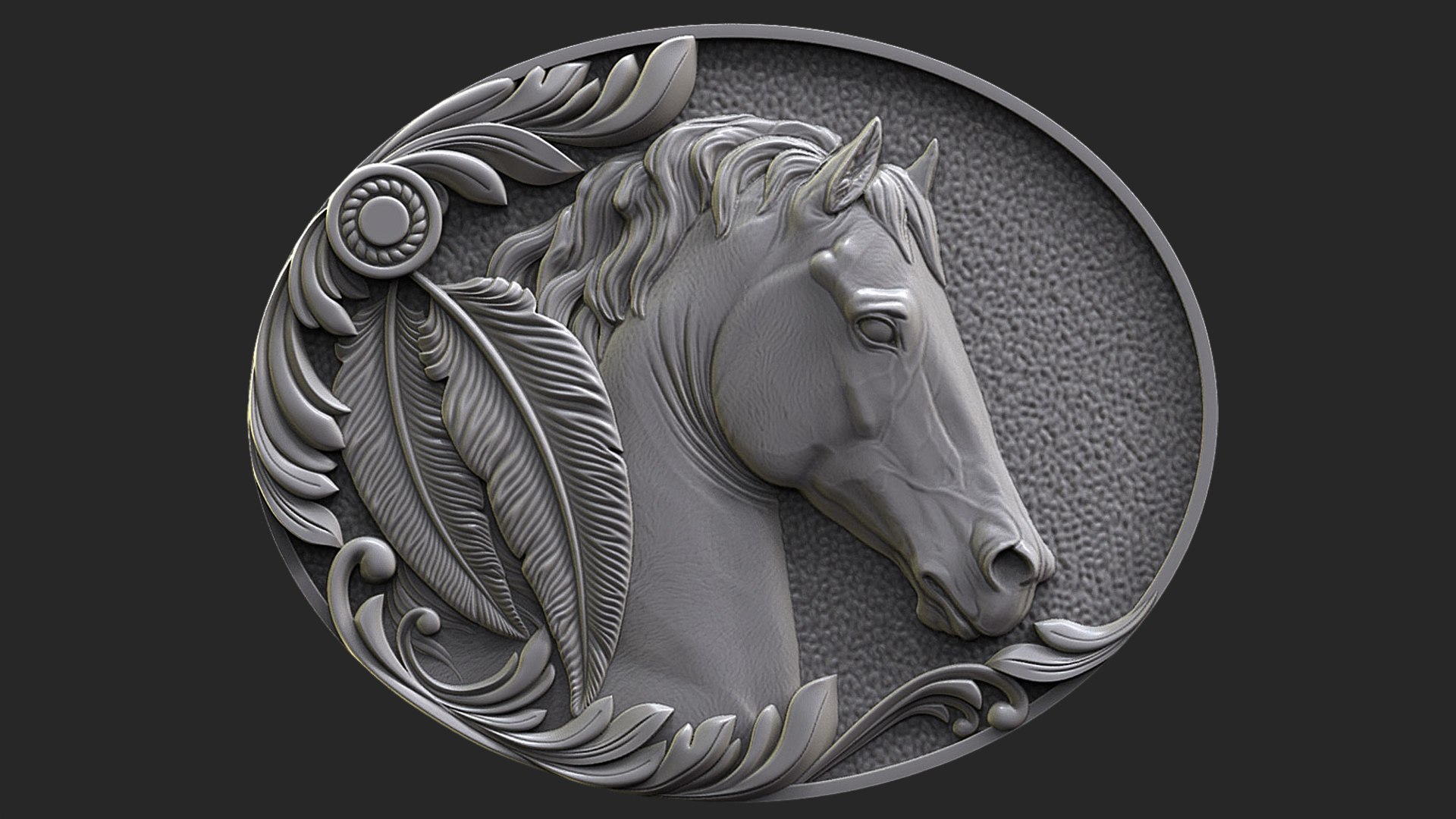 3D Horse Bas Relief Model - TurboSquid 1395215