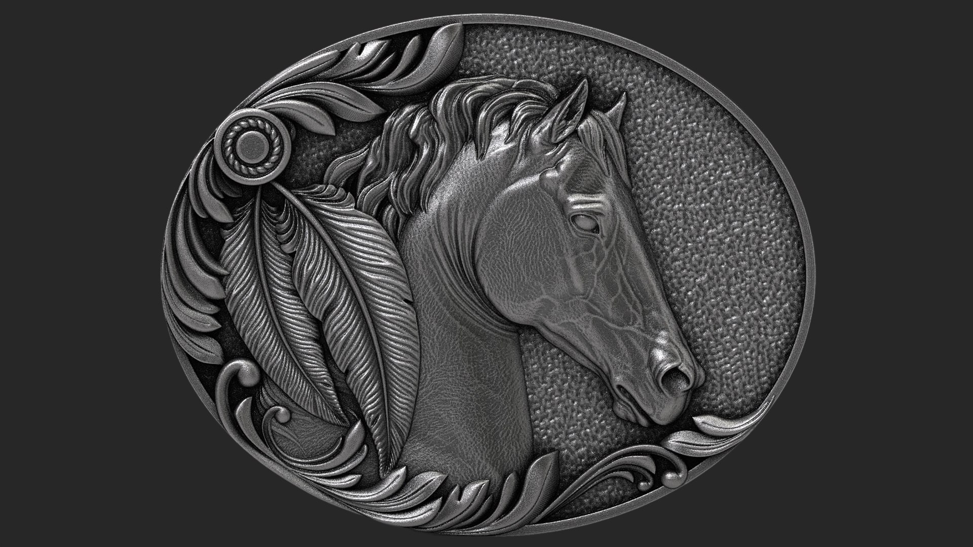 3D Horse Bas Relief Model - TurboSquid 1395215