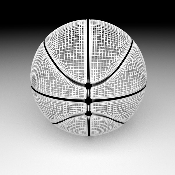 simple basketball 3d model