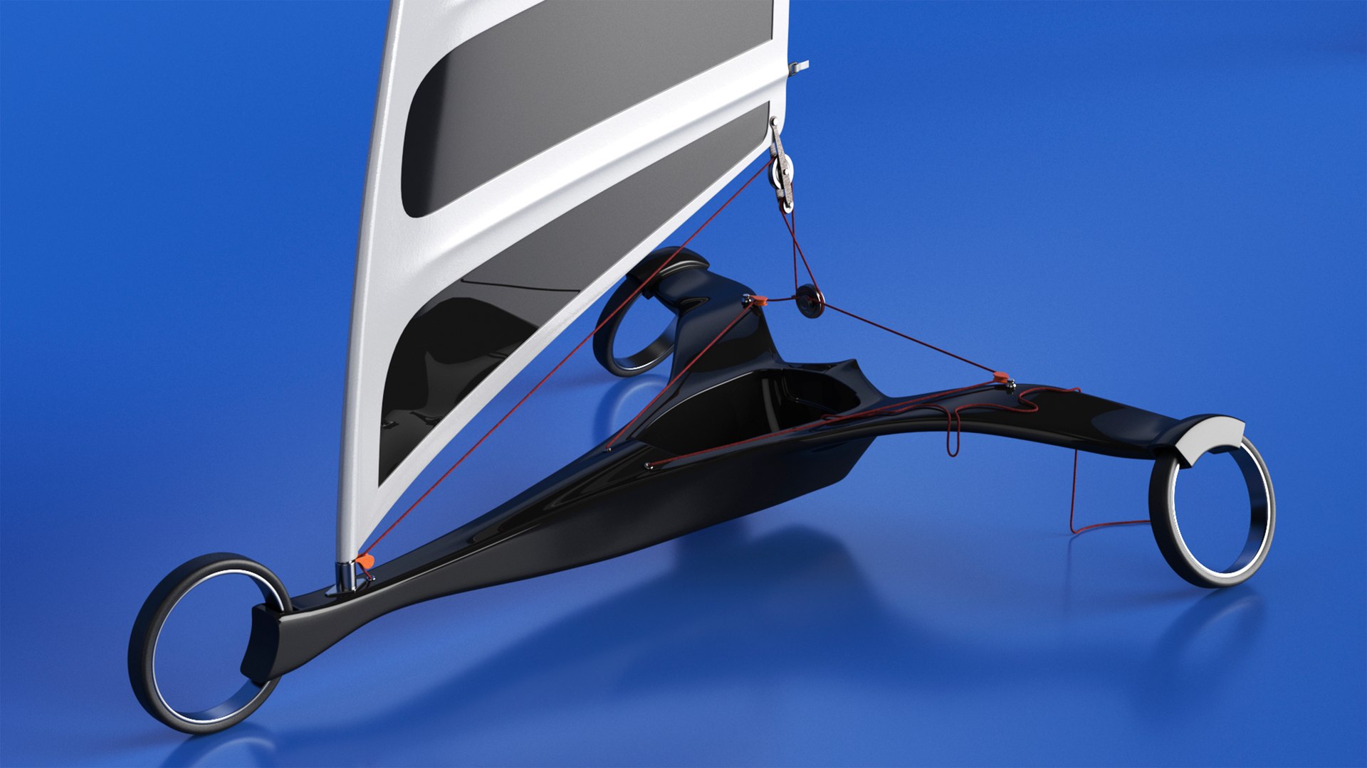 3D Model Designer Land Sand Yacht Albatros - TurboSquid 2223973