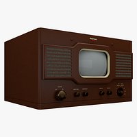 Vintage TV - National Model TV-7W Television (1948)
