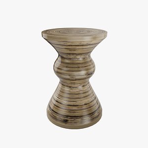 3D End Table Cane Garden model