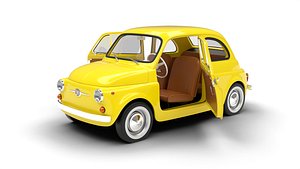 Fiat 500 1959 HQ 3d model