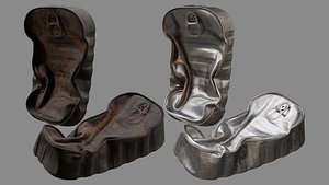 Crushed Fish Can 03 3D model