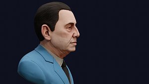 Juan Domingo Peron High Quality Renderable PBR Bust