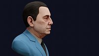 Juan Domingo Peron High Quality Renderable PBR Bust