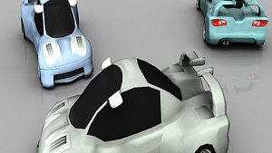Race Cars1 3D model
