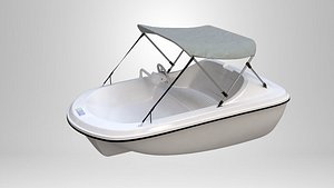 electro boat 3D model