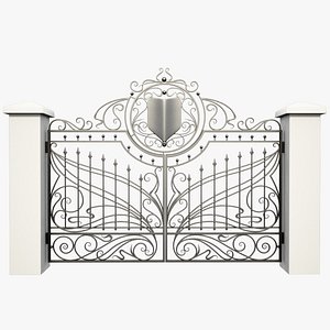 3d max wrought iron gate