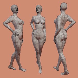 RIGGED Ultimate Female Base Mesh