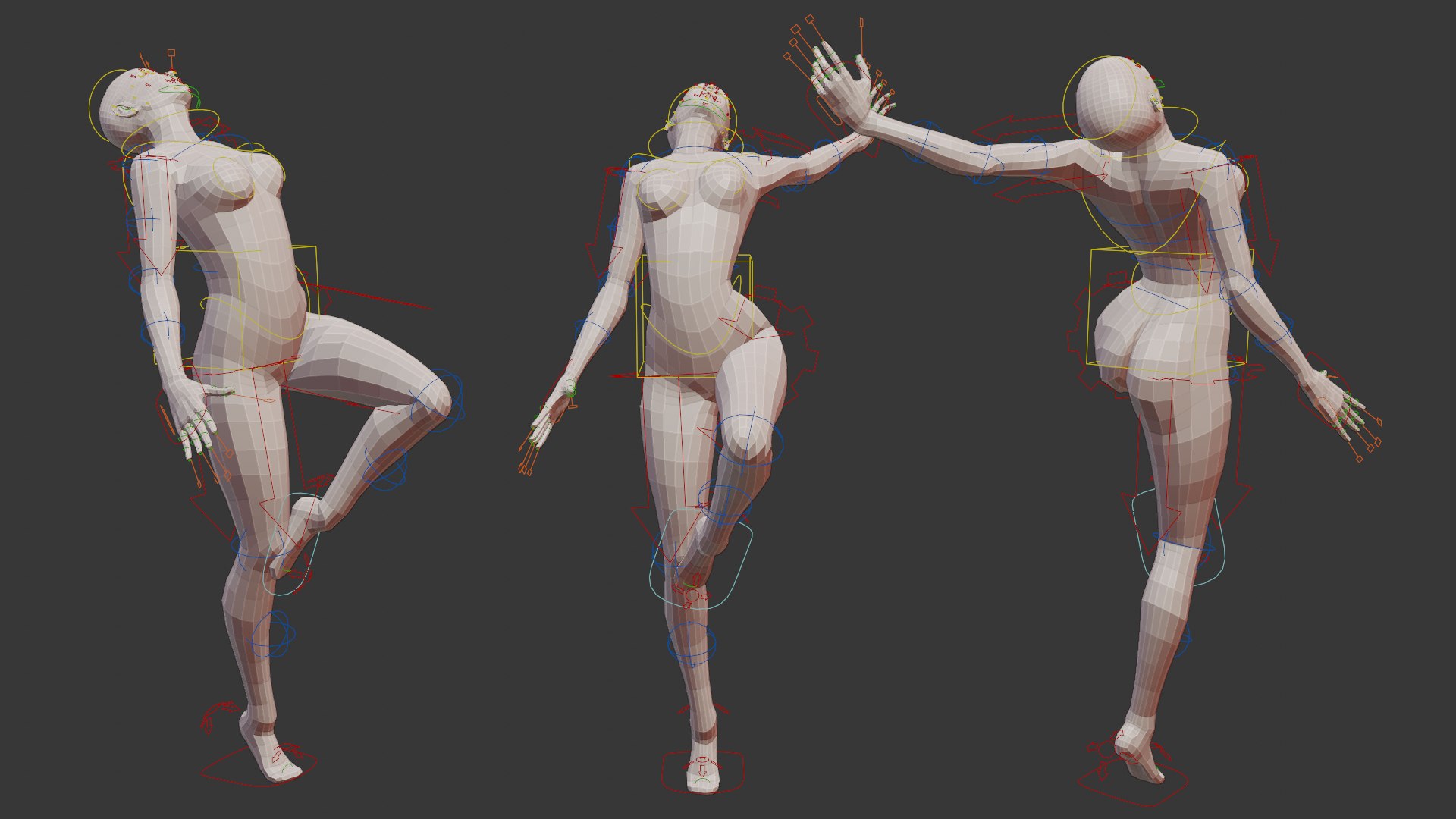 3D Rigged Female Base Mesh Model - TurboSquid 1604111