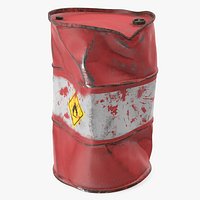 Heavy Damaged Crude Oil Barrel