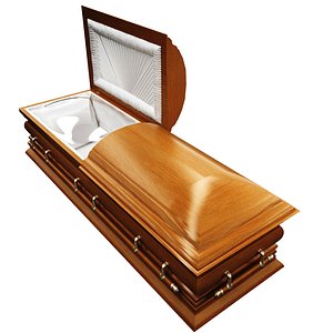 3d model coffin modeled