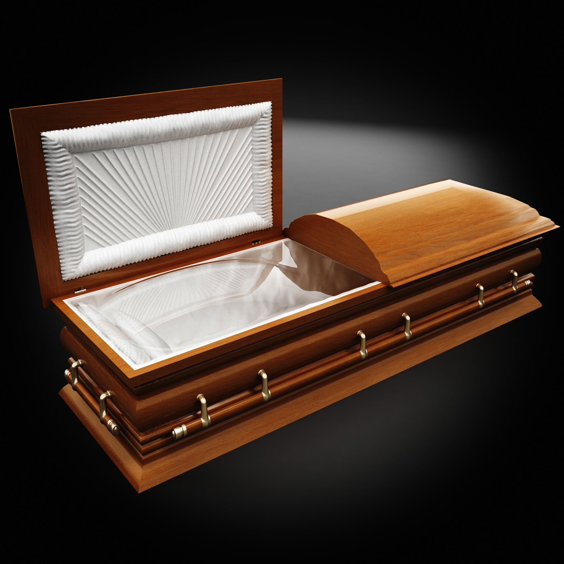 Madeira de caixão clássico alta definição Modelo 3D - TurboSquid 741078