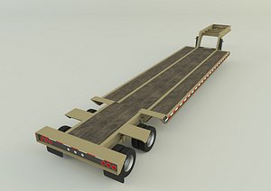 LowBoy Trailer 3D model