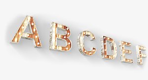 light font 3D model