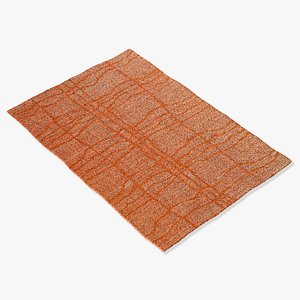 amara rug flat weave 3d model