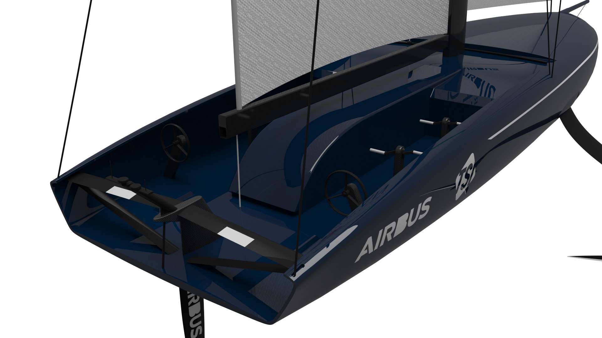 3D Defiant American Magic Sailboat Model - TurboSquid 1651625