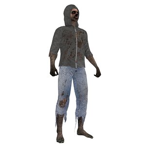 3d max rigged zombie 3