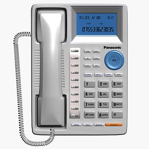 3d model of telephone set phone
