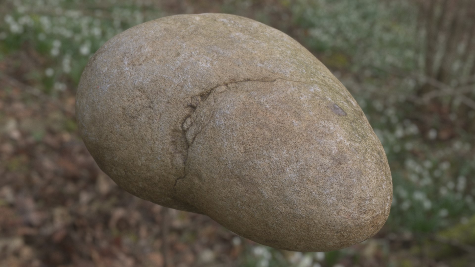 3D Round Stone 02 model - TurboSquid 1740927