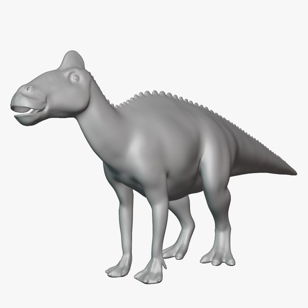 Edmontosaurus Basemesh Low Poly 3D