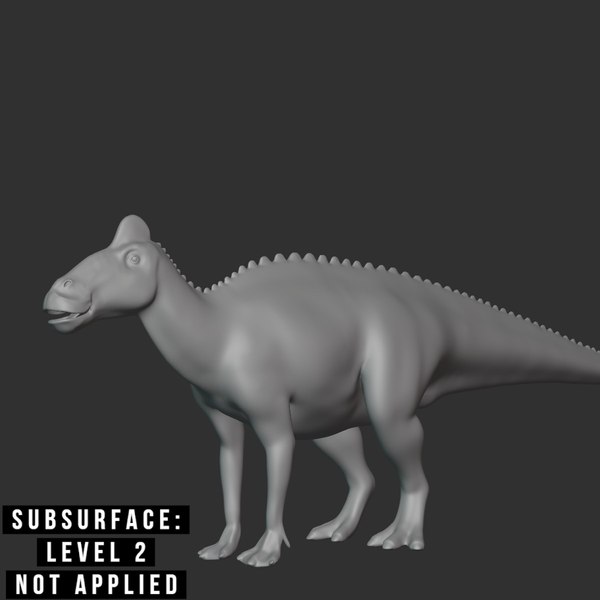 Edmontosaurus Basemesh Low Poly 3D - TurboSquid 1994093
