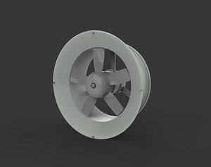 Window Exhaust Fan 3D model 3D model