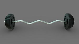 3D Gym Equipment tricep rod