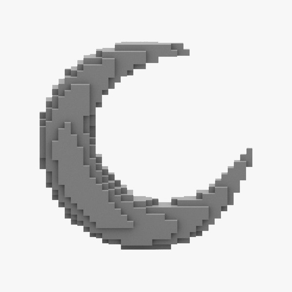 modelo 3d Silver Moon Icon - TurboSquid 2037291