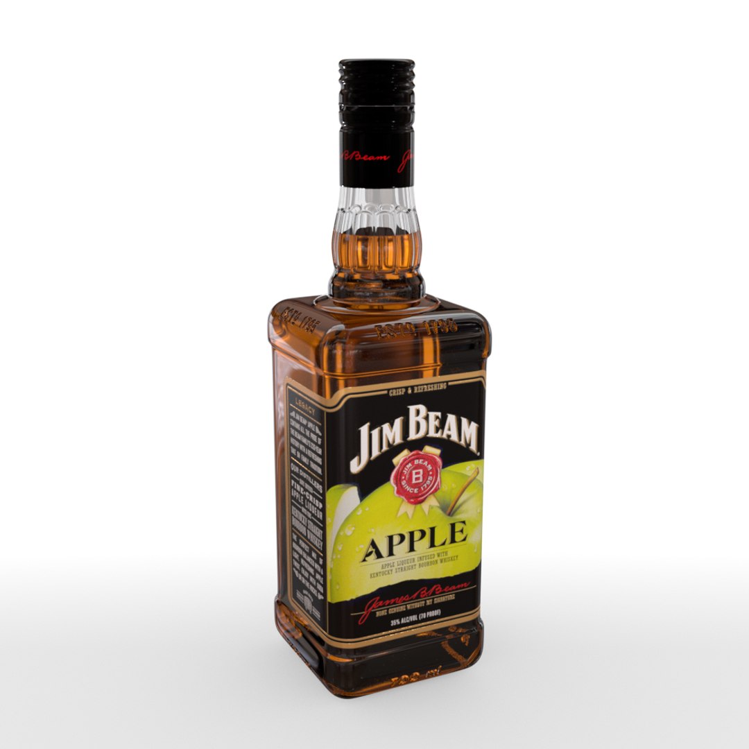 3D Model Jim Beam Apple 70cl - TurboSquid 1594480