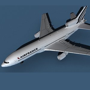 Lockheed L-1011-50 Air France 3D model