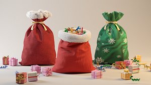 3D SANTA GIFT BAG