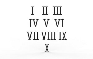 Roman Numerals Art
