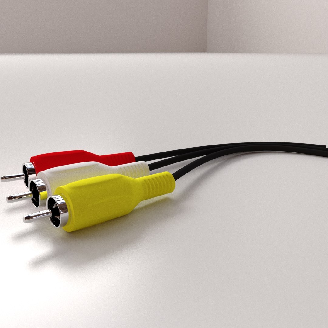 3D rca connector - TurboSquid 1376648