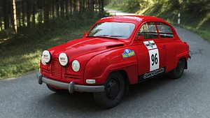 Saab 96 - 3d Car 3D model