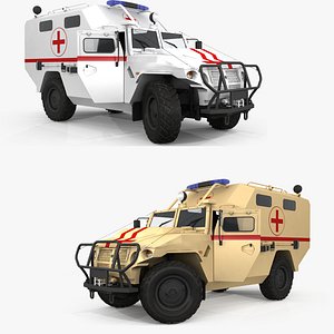 3D GAZ Tigr Ambulance