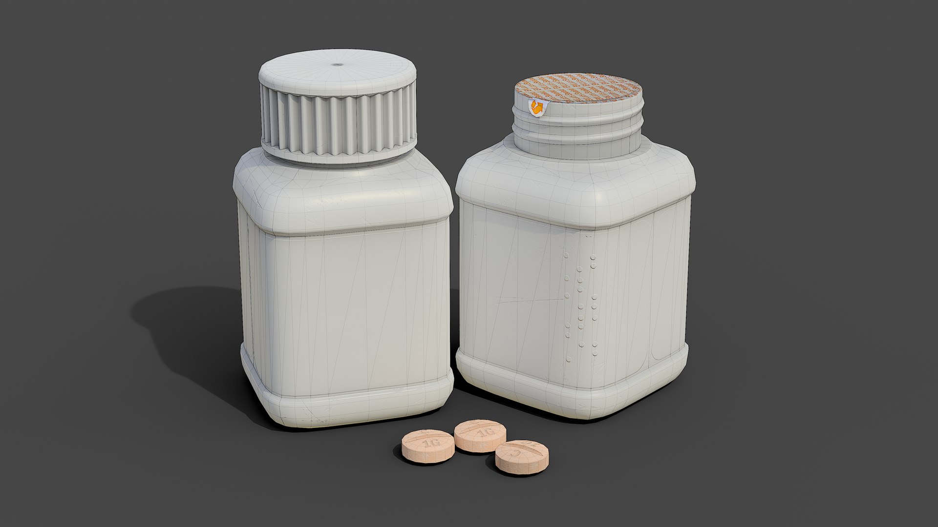 Medicinal Pills Bottle 3D Model TurboSquid 2325949