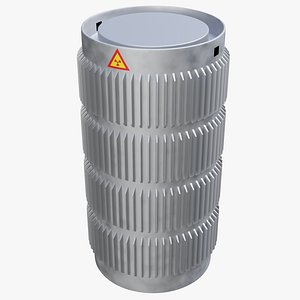 container spent nuclear fuel 3D model