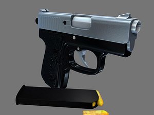handgun bullet 3d ma