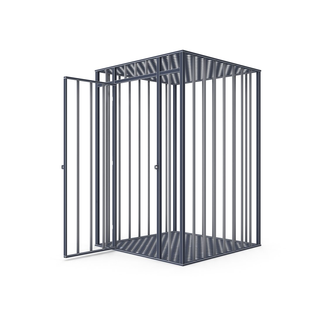 Iron Prison Cage Model 3D model - TurboSquid 2164439